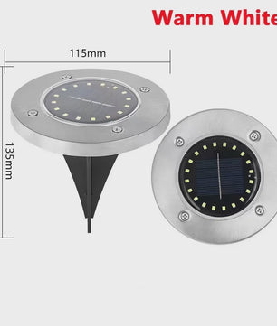 8/20 LED Solar Grondspots - Waterdichte Buitenverlichting voor Tuin, Pad & Terras