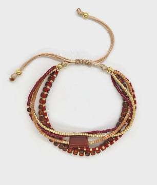 Bohemian Turquoise Kralen Armbanden Set - Multi-Layer Boho Stijl