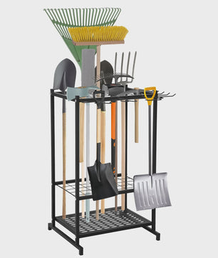 Gereedschap Organizer Tuin - 3 Laags Opbergrek met Mand voor Garage & Tuin