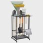 Gereedschap Organizer Tuin - 3 Laags Opbergrek met Mand voor Garage & Tuin