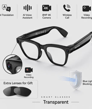 Blackview BV300 AI Smart Bril: 4K Video, 8MP Camera, Vertaling & Bellen