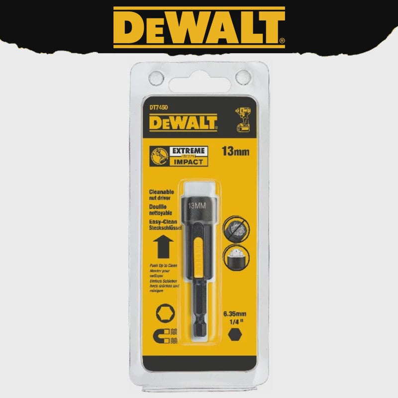 DeWalt Magnetische Dopbits Set (8, 10, 13mm) - Makkelijk Reinigbaar