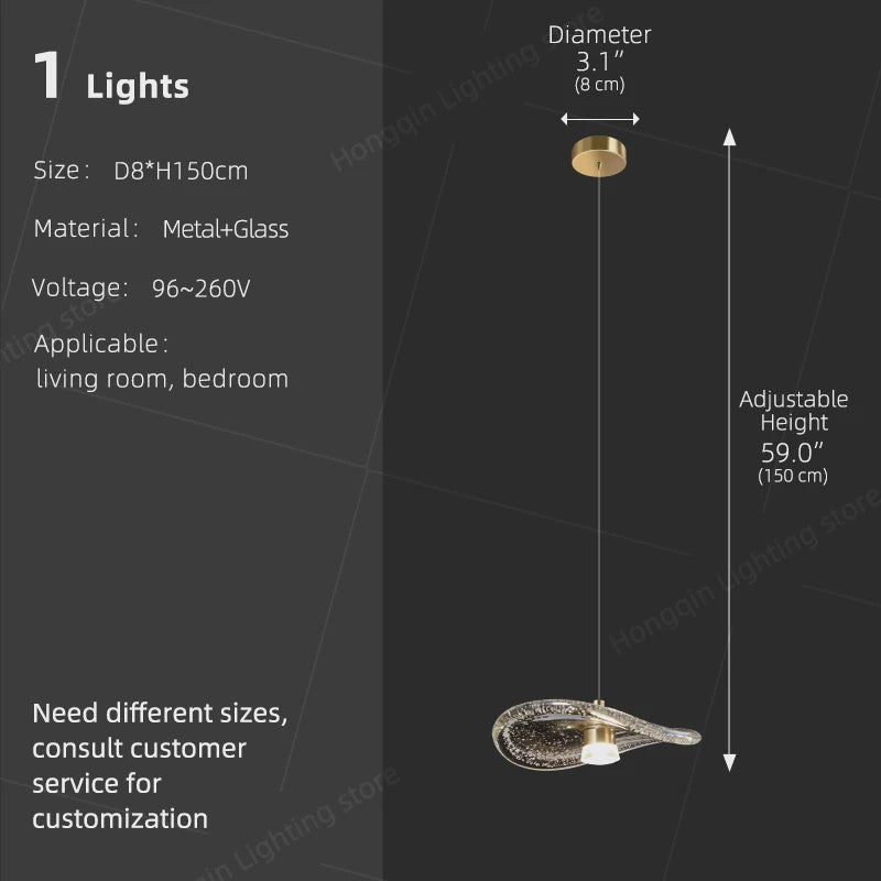 Luxe Glazen Trappenhuis Hanglamp - Moderne Lange Plafondlamp met Meerdere Pendels