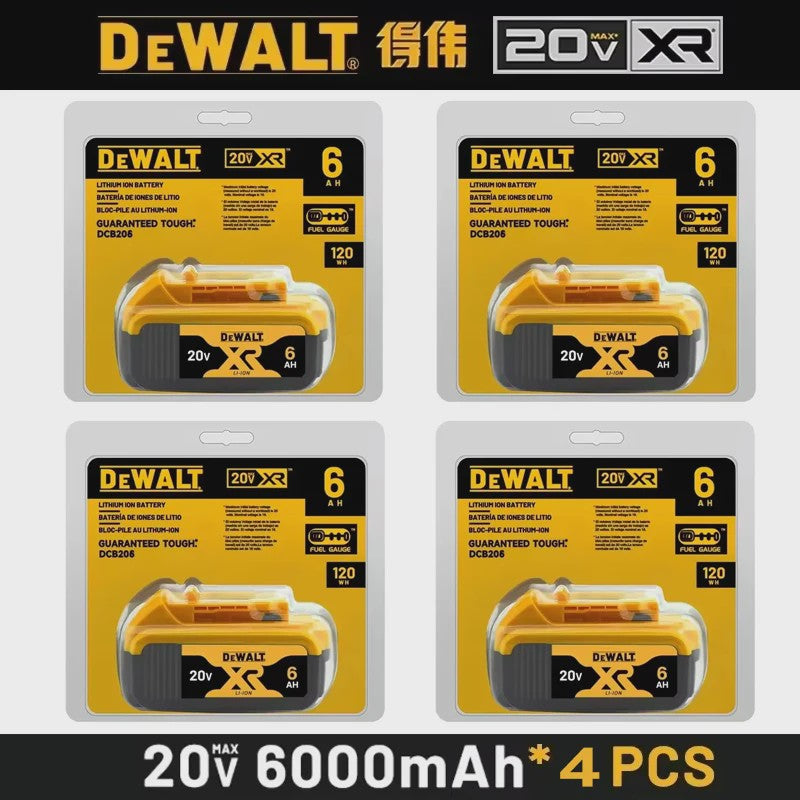 DeWalt 20V MAX XR 6.0Ah Lithium Accu - DCB206 - Snel Opladen
