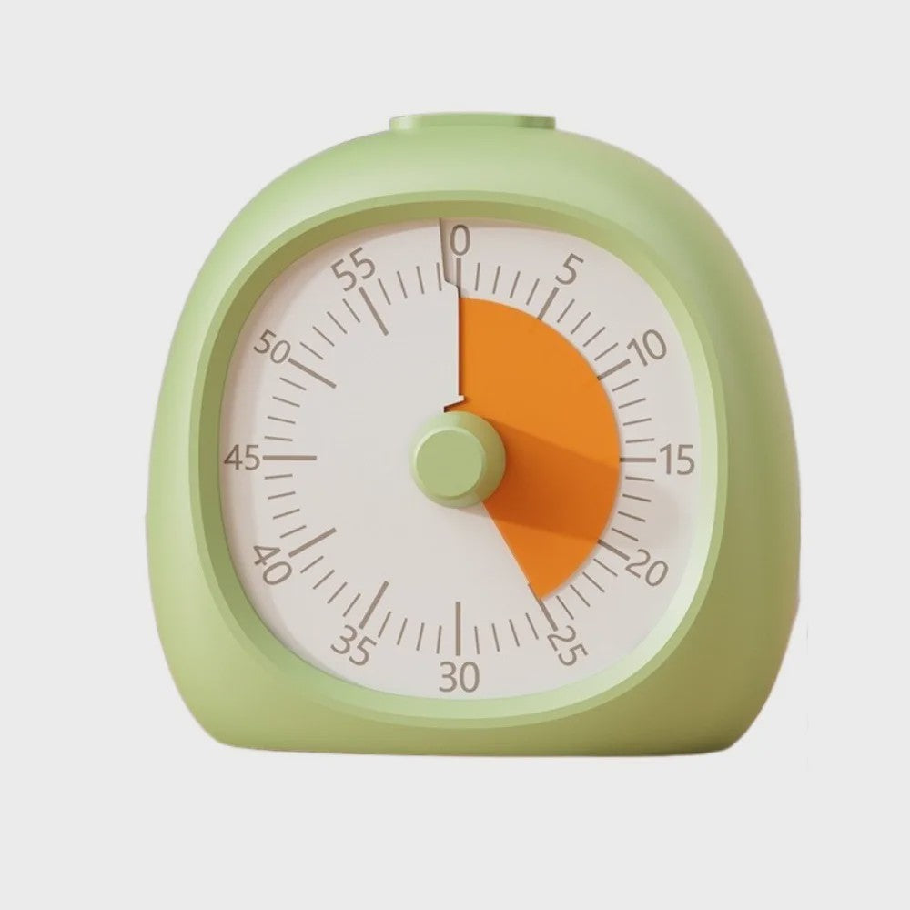 Visuele Timer 60 Minuten - Stille Tijdmanagement Hulp voor Kinderen & Keuken