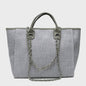 Ruime Dames Tote Bag met Ketting - Schoudertas & Crossbody