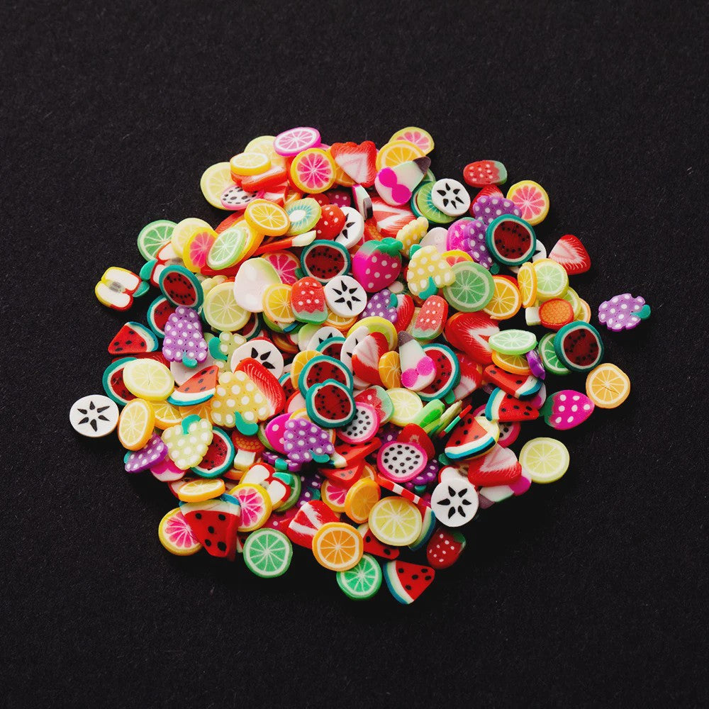 1000x Polymeer Klei Fruit Schijfjes - DIY Sieraden, Epoxy & Telefoon Decoratie