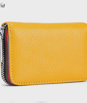 Luxe Lederen Pasjeshouder Portemonnee met RFID - Accordion Design - Heren & Dames