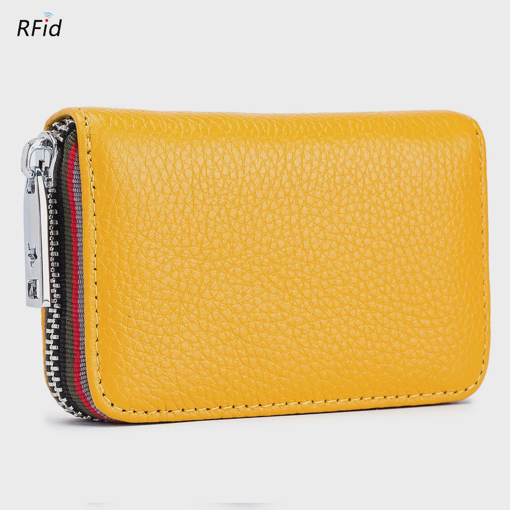 Luxe Lederen Pasjeshouder Portemonnee met RFID - Accordion Design - Heren & Dames