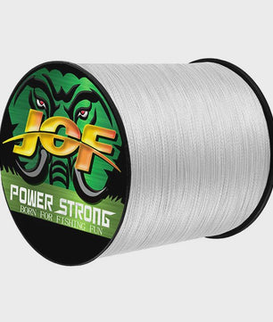 JOF 4 Strands Gevlochten Vislijn - Sterk, Duurzaam PE Multifilament (100M/300M)