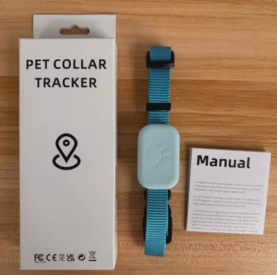 Pet GPS Tracker Halsband - Anti-Verlies Tracker voor Hond & Kat met Apple Find My
