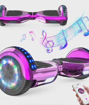 RCB Hoverboard 6.5 Inch Zelfbalancerend Elektrisch voor Kinderen & Volwassenen met Bluetooth en LED Verlichting