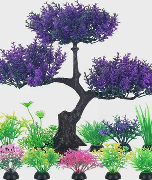 Set Kunstplanten Aquarium Decoratie - Levendige Kleuren voor Vistank
