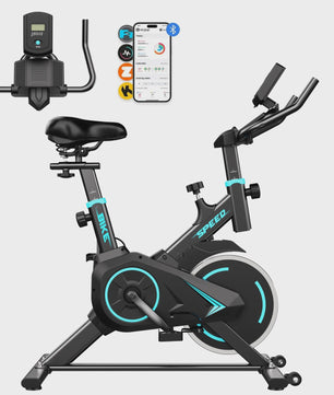 Indoor Spinning Fiets met App Connectie & LCD Display - Ultra Stil & Verstelbare Weerstand