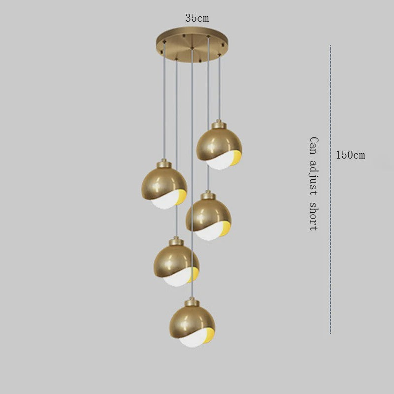Moderne Hanglamp Glas Bol LED - Sfeervolle Verlichting voor Slaapkamer, Eetkamer & Keuken