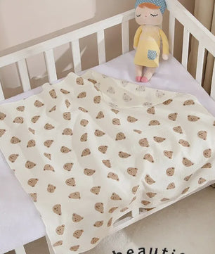Zachte Muslin Swaddle Deken voor Baby's - Katoen, 80x80cm, met schattige prints