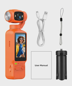 Ourlife Draagbare Pocket Action Camera - 4K HD, 180° Roteerbare Lens voor Vlogs & Outdoor