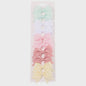 Set van 10 Handgemaakte Strikjes Haarclips voor Baby Meisjes - Lint Strikjes Haaraccessoires