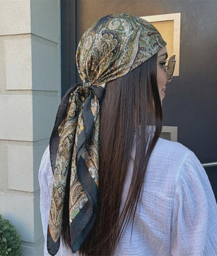 Luxe Zijden Vierkante Sjaal 90x90cm - Stijlvol Foulard voor Dames