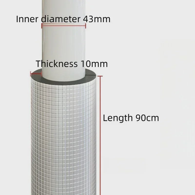 Zelfklevende Schuim Pijpisolatie met Aluminiumfolie - 16-60mm