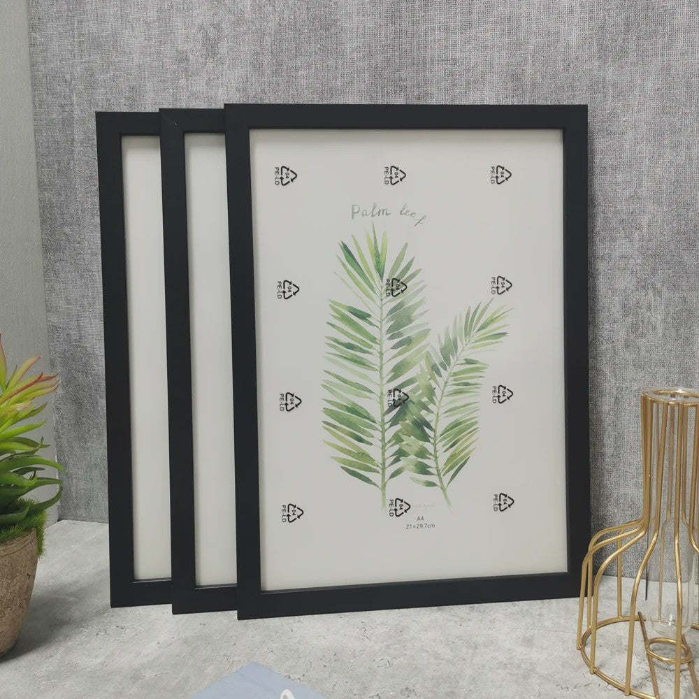 Set van 3 Houten Fotolijsten - Diverse Maten (10x15, 15x20, 20x25/A4) - Wanddecoratie & Cadeau