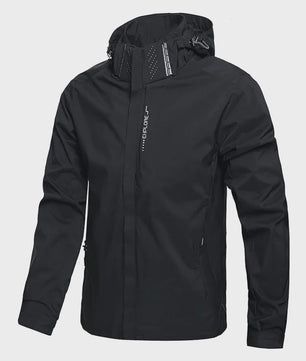 Lichtgewicht Heren Waterdichte Regenjas met Capuchon - Outdoor, Wandeljas, Winddicht