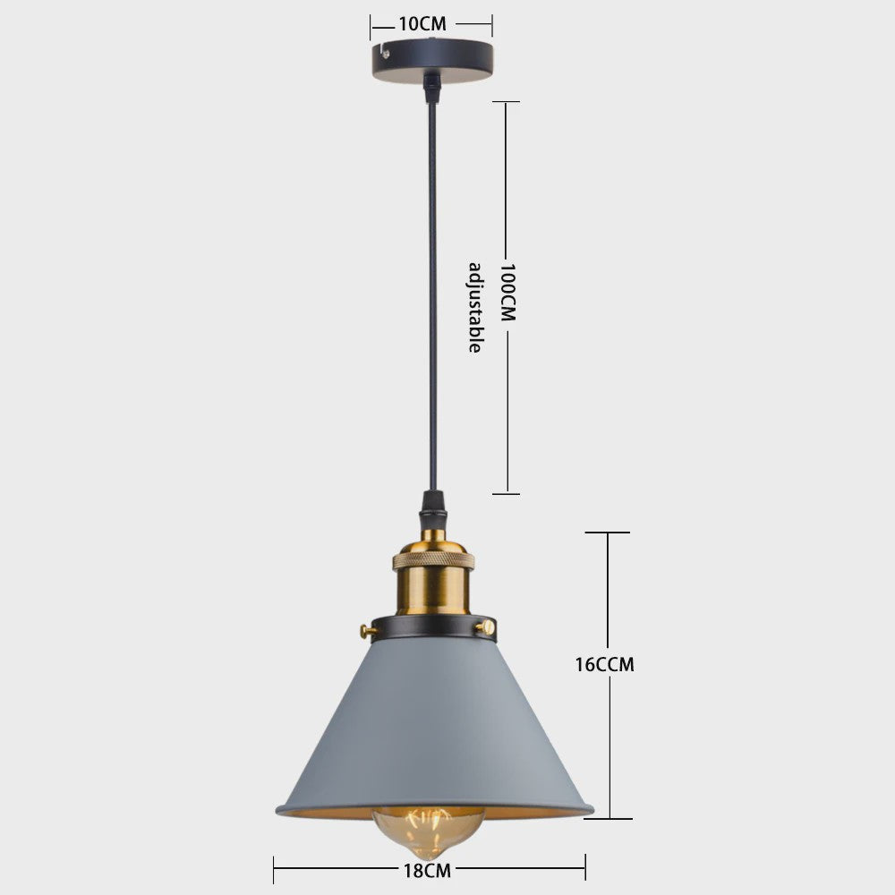 Retro Hanglamp Loft Stijl - Industriële Plafondlamp met E27 Fitting