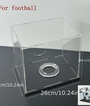 Acryl Display Box met Bodemplaat - Stofvrij Presenteren van Sportballen