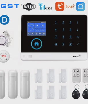 Slimme Draadloze Home Alarmset met WiFi & GSM - Tuya Smart Life App