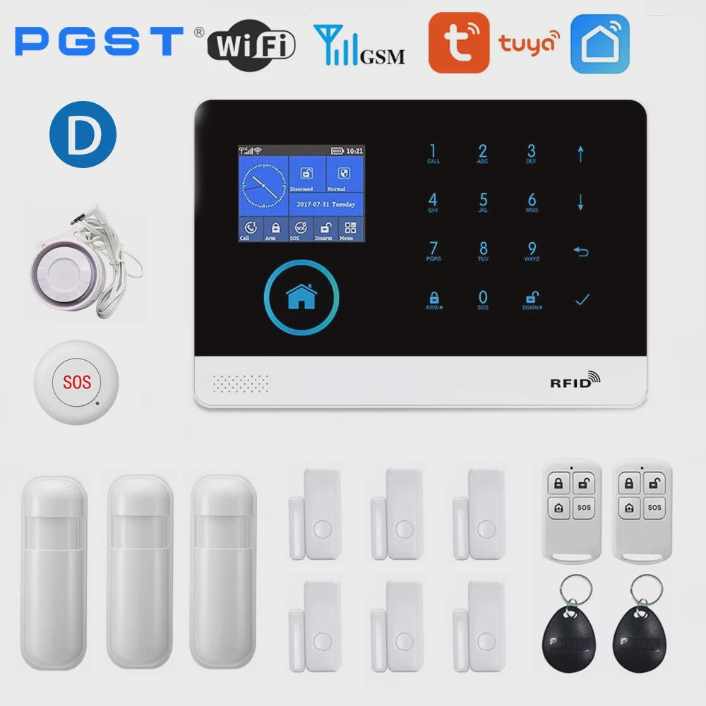 Slimme Draadloze Home Alarmset met WiFi & GSM - Tuya Smart Life App