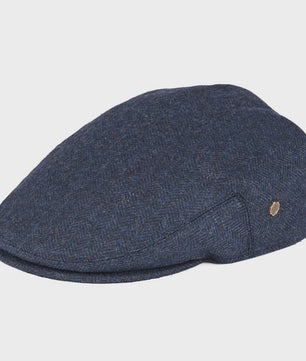 Stijlvolle Heren & Dames Tweed Flat Cap - Ierse Pet in Visgraatpatroon