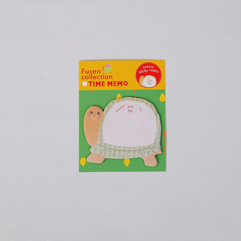 8 Delige Set Schattige Dieren Sticky Notes - Panda, Kat, Varken & Meer