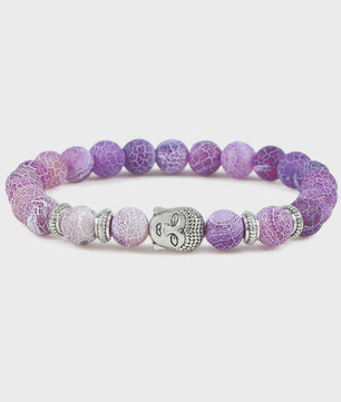 Natuurstenen Buddha Armband met Tijgeroog Kralen - Elastisch & Verstelbaar