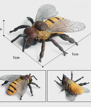 Realistische Bijen Decoratie Set - Levensechte Insect Figuurtjes voor Huis en Bureau