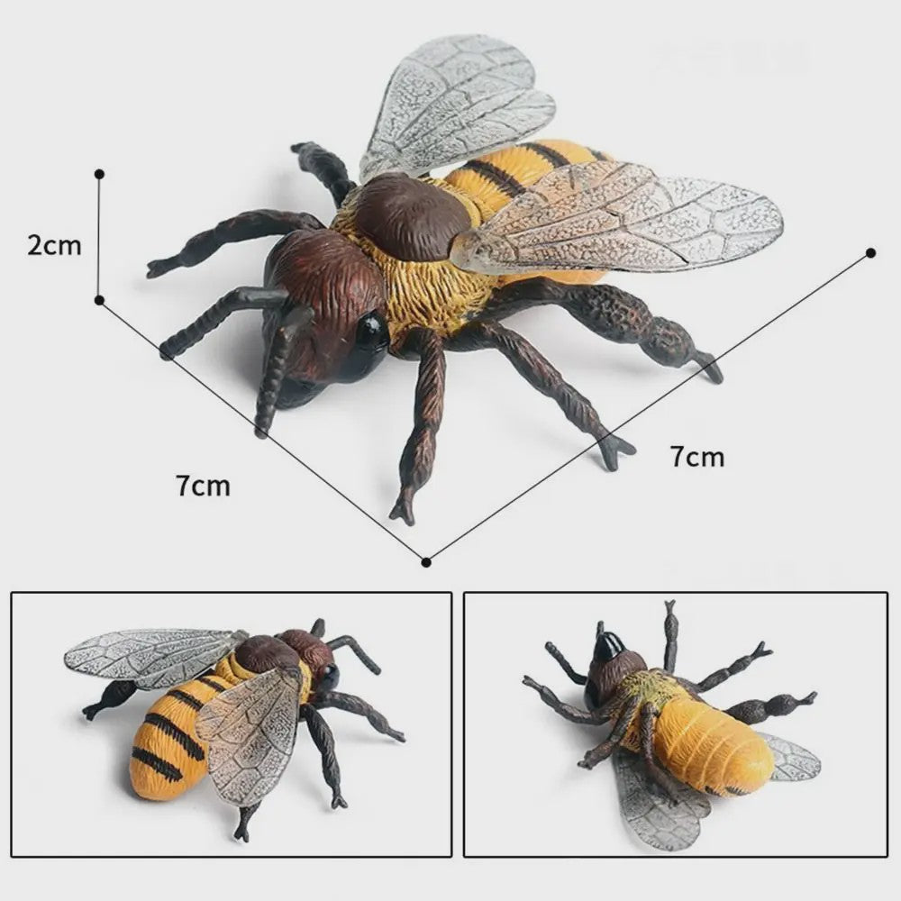 Realistische Bijen Decoratie Set - Levensechte Insect Figuurtjes voor Huis en Bureau