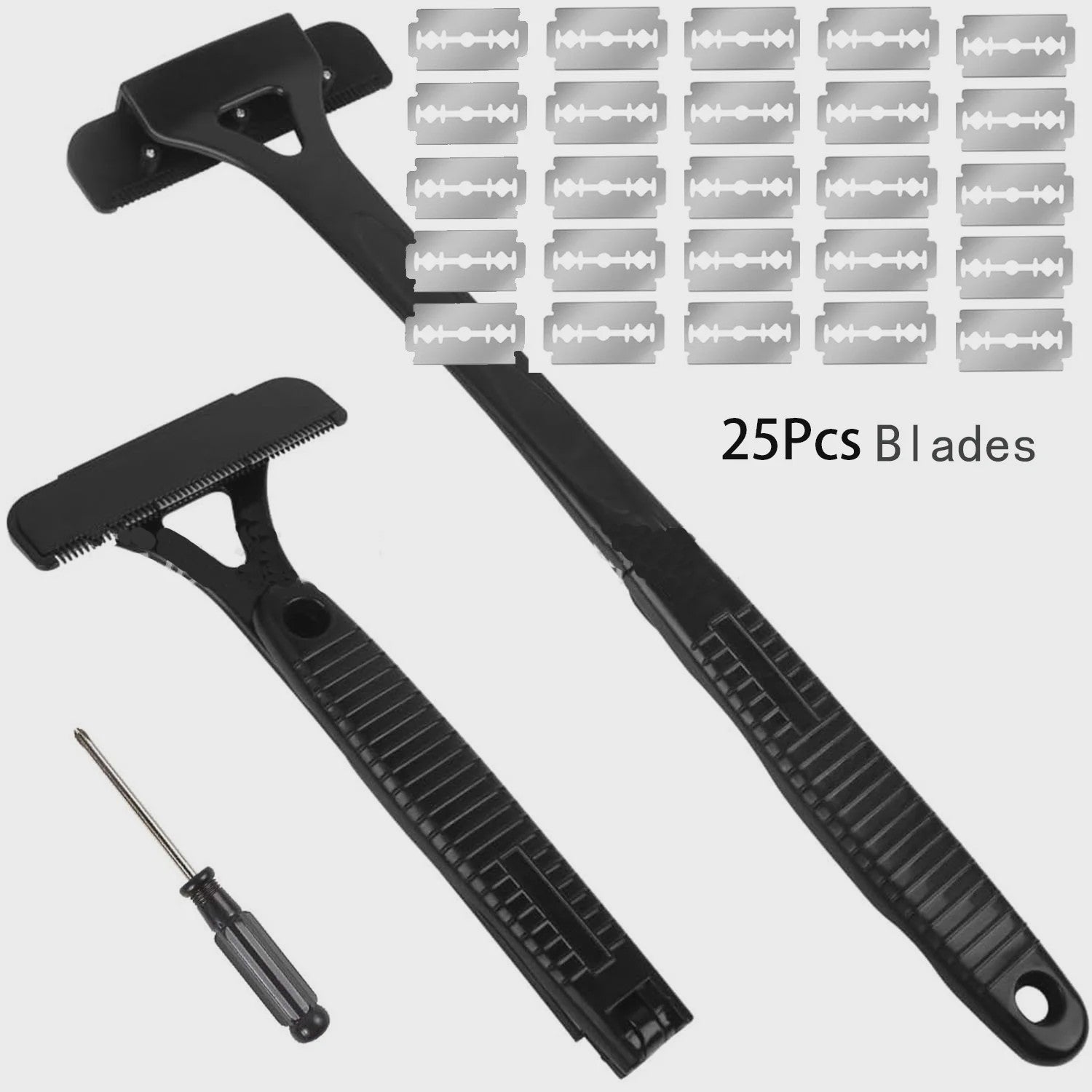 Opvouwbare Lange Handgreep Body Shaver voor Mannen - Gemakkelijk Scheren van Rug en Lichaam