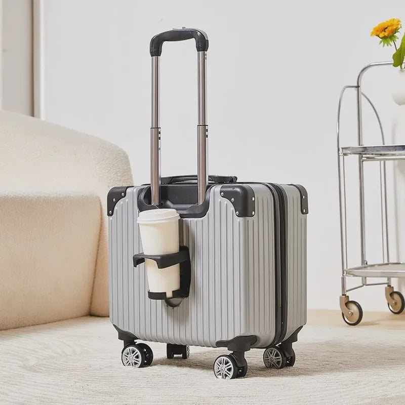 18-inch Trolley Koffer met Bekerhouder - Stijlvol en Praktisch Reisbagage