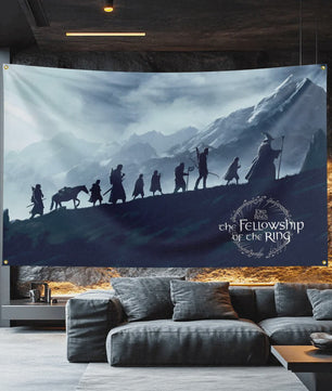 The Lord of the Rings Vlag 3x5 FT - Polyester Decoratie Banner voor Man Cave, Filmfan Cadeau