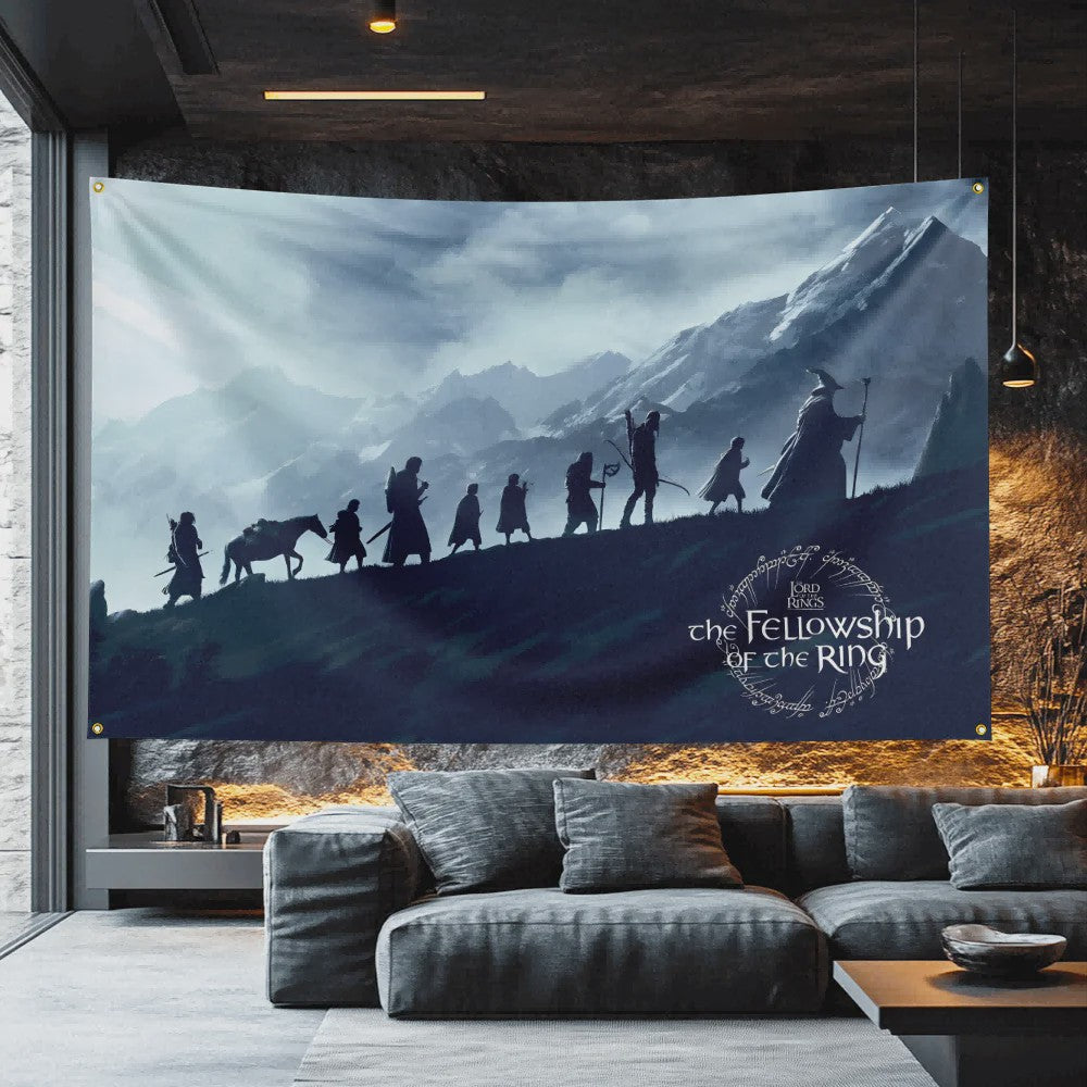 The Lord of the Rings Vlag 3x5 FT - Polyester Decoratie Banner voor Man Cave, Filmfan Cadeau