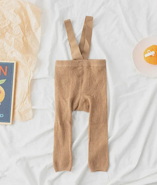 Baby Leggings met Bretels - Hoge Taille & Elastisch - Lente Kleding voor Jongens en Meisjes (1-2 Jaar)