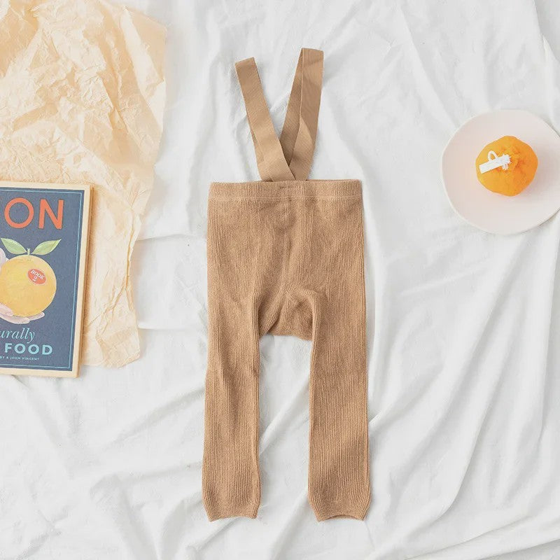 Baby Leggings met Bretels - Hoge Taille & Elastisch - Lente Kleding voor Jongens en Meisjes (1-2 Jaar)