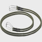 2x Elastisch Touw met Aluminium Haak - 8mm Schokabsorberend Bindtouw voor Outdoor & Camping