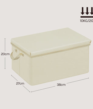 Set Opbergdozen met Deksel - Opvouwbare Stoffen Organizers voor Kleding, Dekbedden en Meer