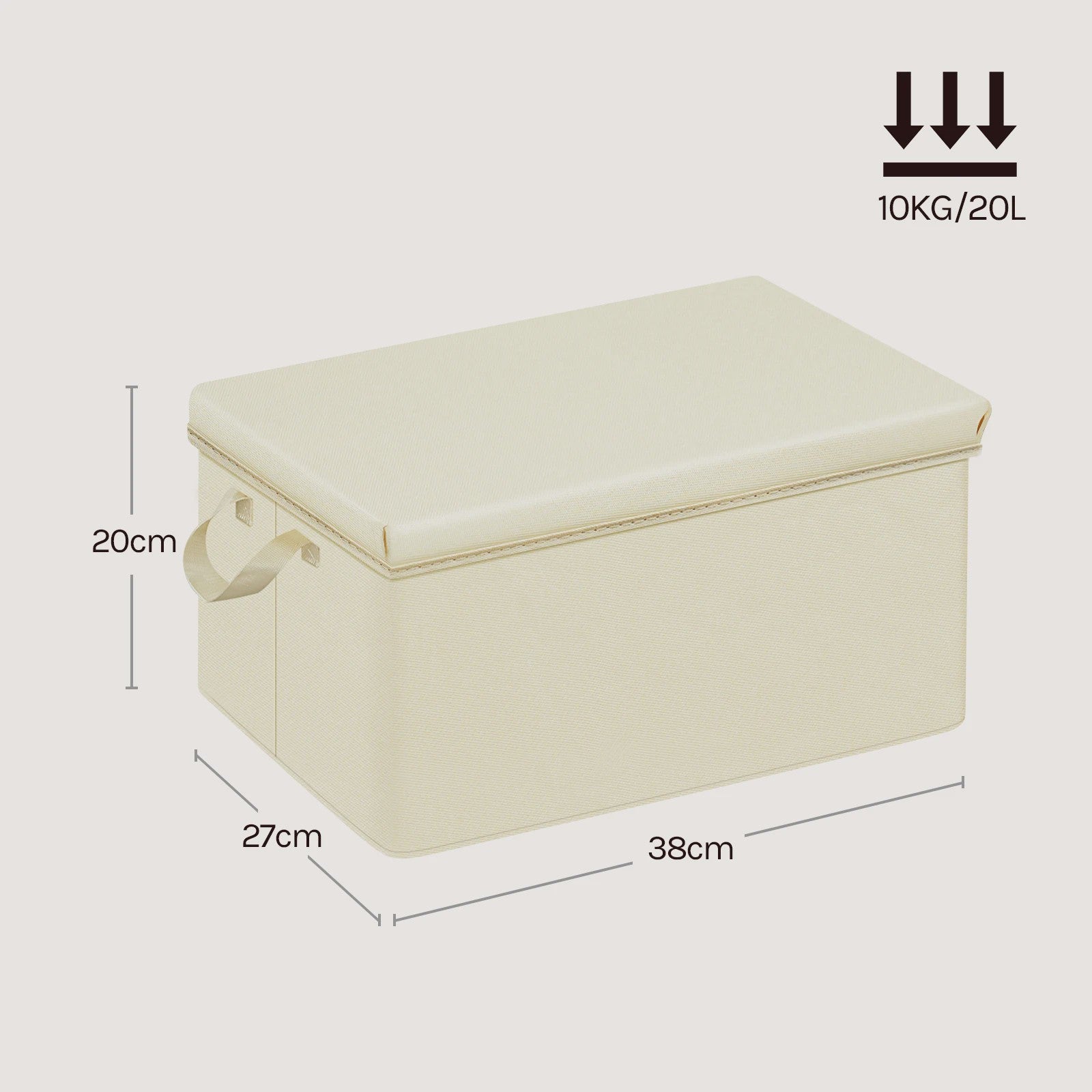 Set Opbergdozen met Deksel - Opvouwbare Stoffen Organizers voor Kleding, Dekbedden en Meer