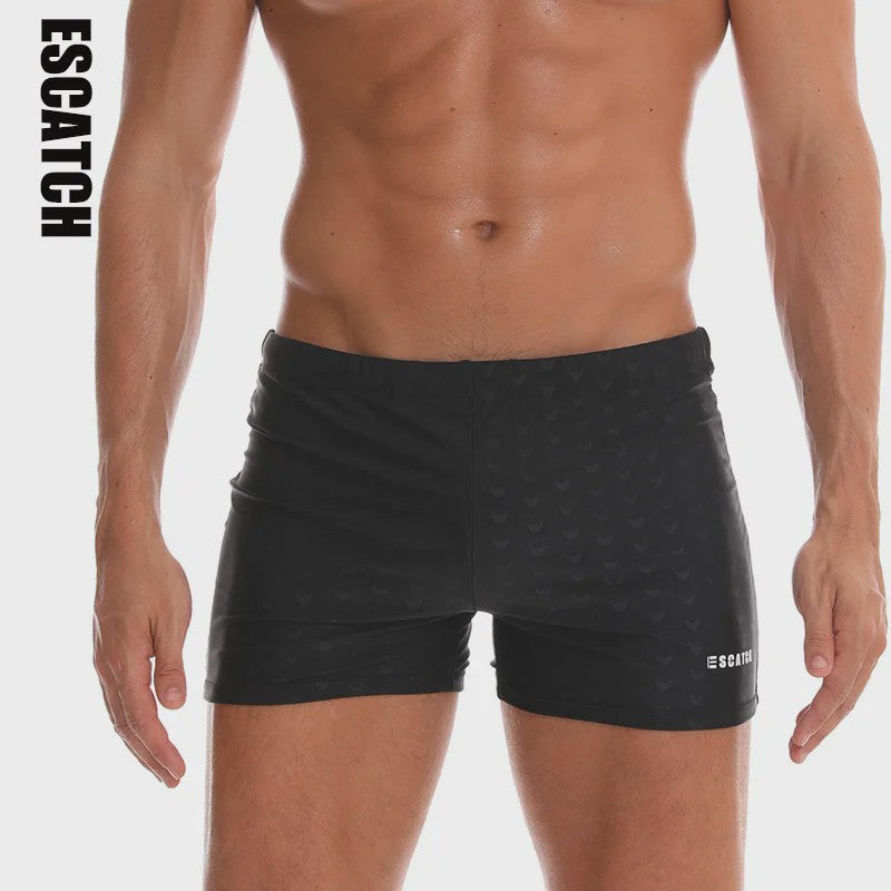 ES CATCH Heren Zwembroek - Plus Size, Elastisch & Bedrukt met Uitneembare Pad