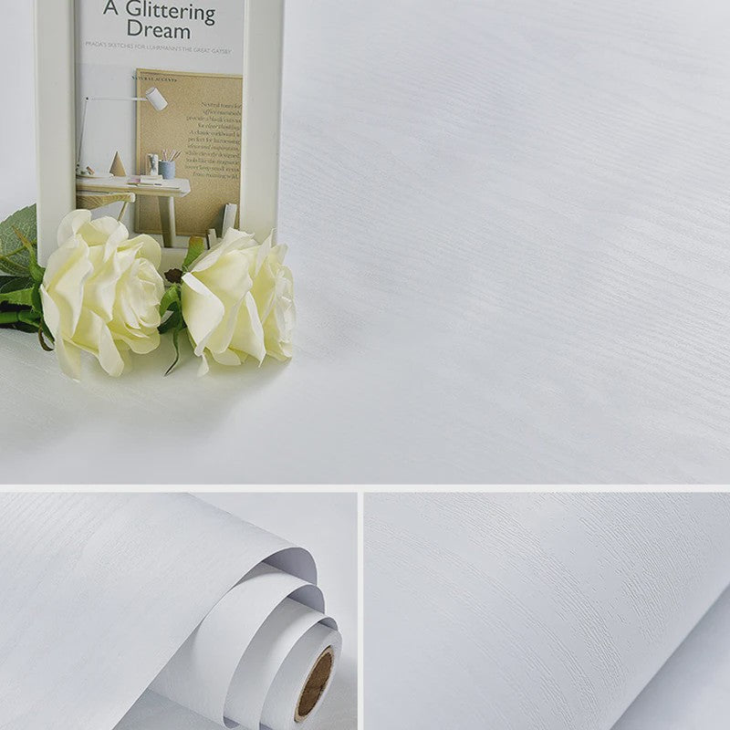 Waterdicht Vinyl Houtnerf Behang 55cm - Zelfklevend Decoratie voor Meubels