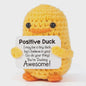Schattige Gehaakte Bij - Motiverende Decoratie & Positieve Energie Cadeau