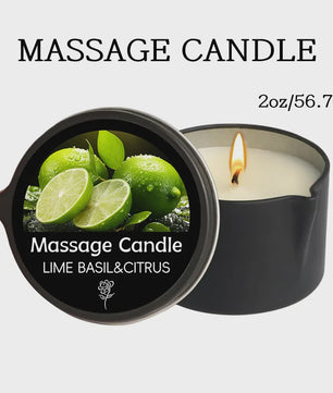 Luxe Massage Olie Kaars - Aromatherapie voor Ontspanning & Huidverzorging
