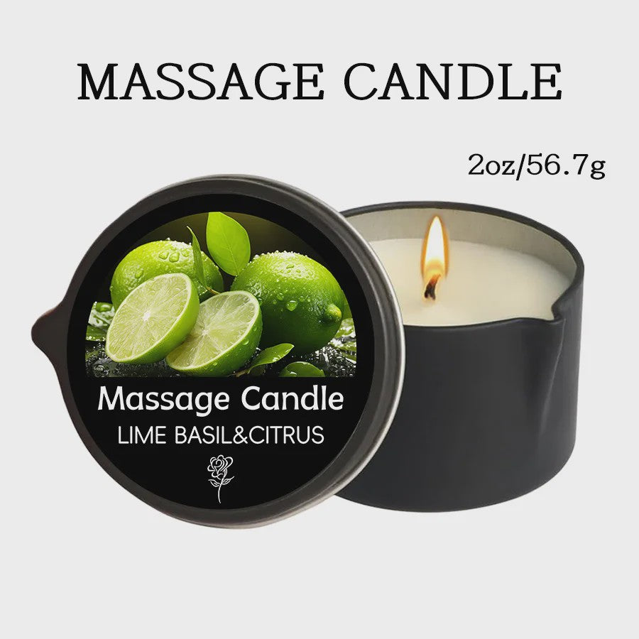 Luxe Massage Olie Kaars - Aromatherapie voor Ontspanning & Huidverzorging
