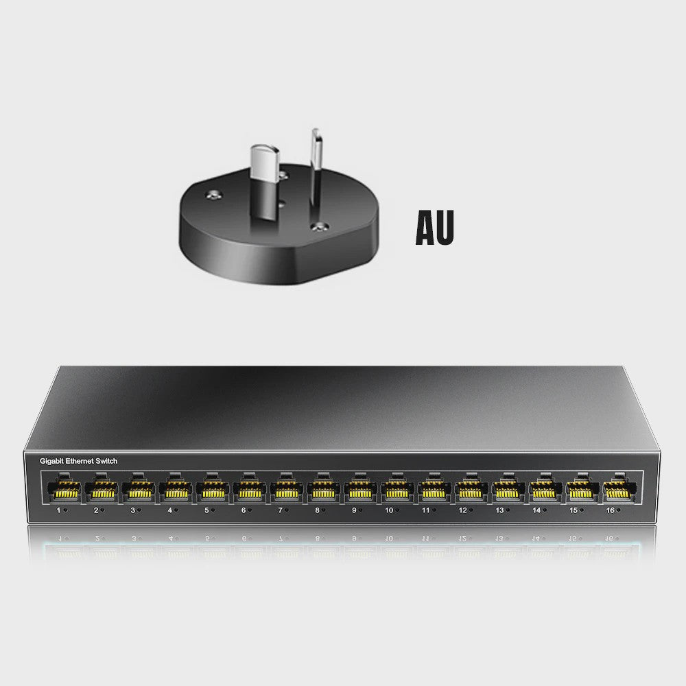 Gigabit Netwerk Switch 16 Poorten 1000Mbps - High Performance Smart Ethernet Hub
